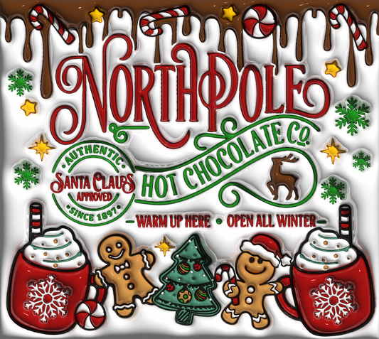 Northpole Hot Chocolate Co 20 oz tumbler